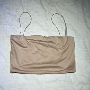 Meshki’s spaghetti strap crop top